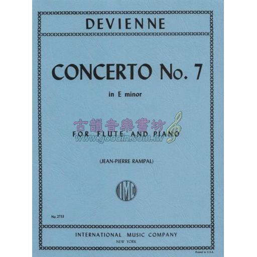 *Devienne Concerto No. 7 in E minor for Flute and Piano