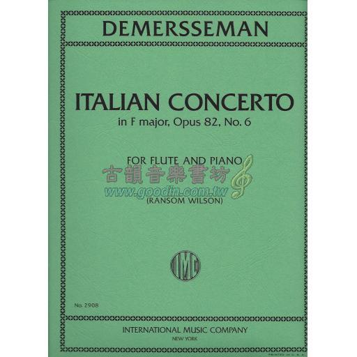 *Demersseman Italian Concerto in F Major Op.82 No.6 for Flute and Piano