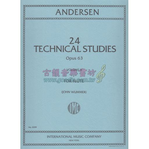 Andersen 24 Technical Studies Op.63 Vol.II for Flute Solo