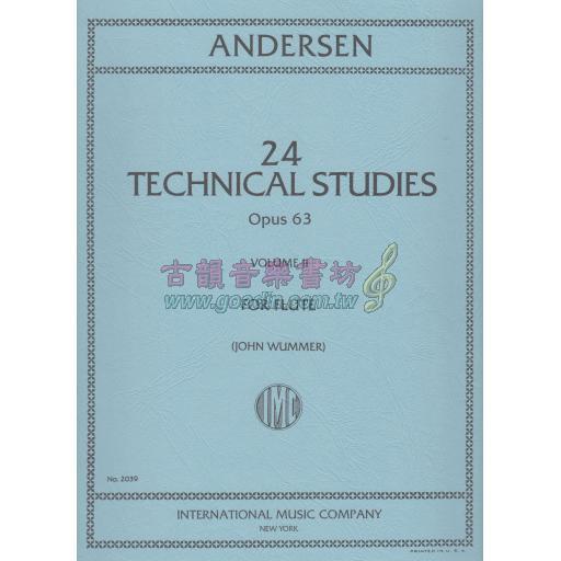 *Andersen 24 Technical Studies Op.63 Vol.II for Flute Solo
