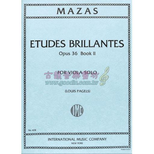 *Mazas Etudes Brillantes Op.36, Book.II for Viola