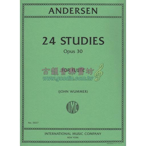 *Andersen 24 Studies Op.30 for Flute Solo