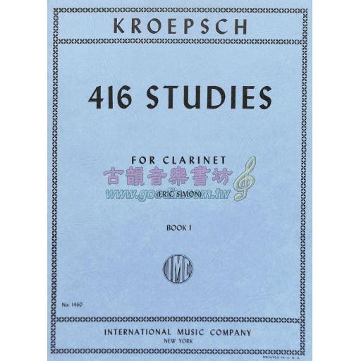 *Kropsch 416 Studies Book 1 for Clarinet