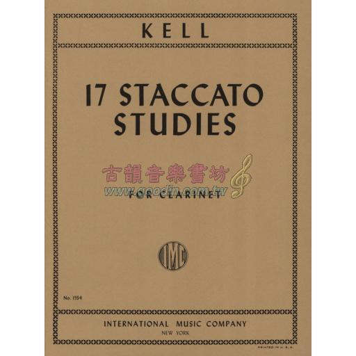 *Kell 17 Staccato Studies for Clarinet