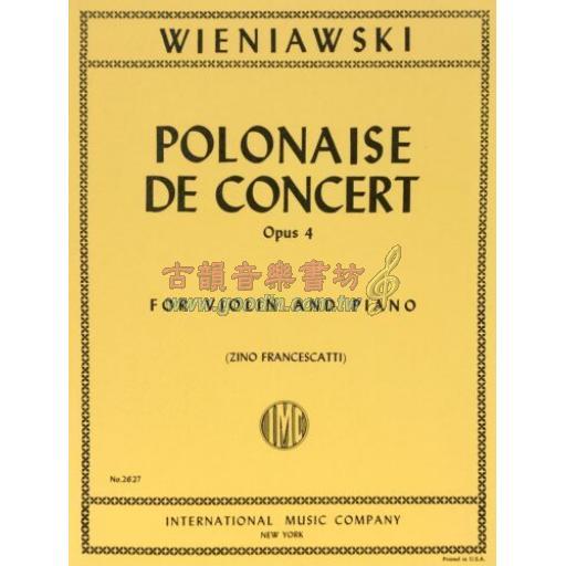 *Wieniawski Polonaise de Concert in D Major Op.4 for Violin and Piano