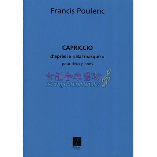 Poulenc Capriccio (set) for 2 Pianos, 4 Hands