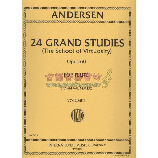 Andersen 24 Grand Studies Op.60 Vol.I for Flute