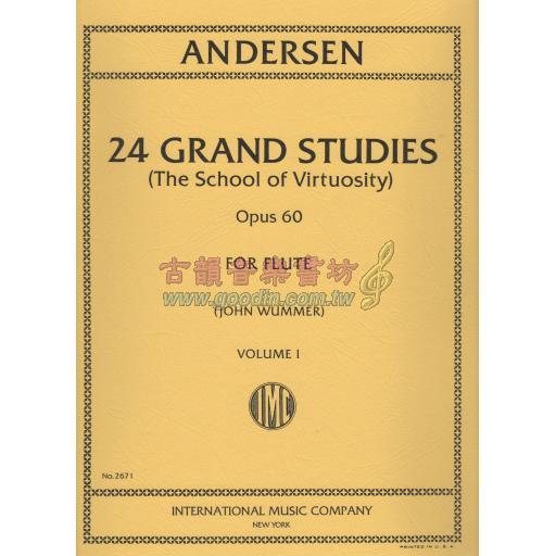 *Andersen 24 Grand Studies Op.60 Vol.I for Flute