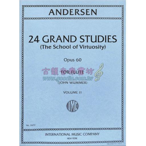 *Andersen 24 Grand Studies Op.60 Vol.II for Flute