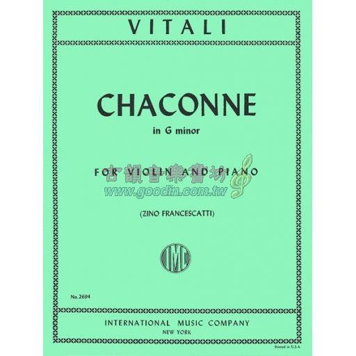*Vitali Chaconne in G Minor for Violin and Piano