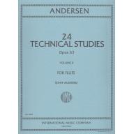 Andersen 24 Technical Studies Op.63 Vol.II for Flu...