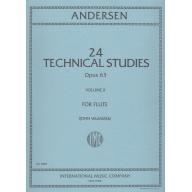 *Andersen 24 Technical Studies Op.63 Vol.II for Flute Solo