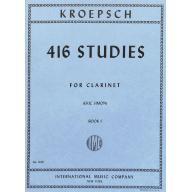 Kropsch 416 Studies Vol.I for Clarinet