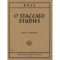 *Kell 17 Staccato Studies for Clarinet