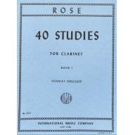 *Rose 40 Studies Vol. I for Clarinet
