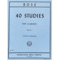 *Rose 40 Studies Vol. I for Clarinet