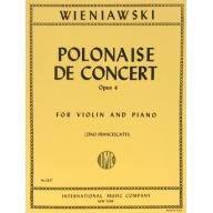 *Wieniawski Polonaise de Concert in D Major Op.4 for Violin and Piano