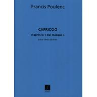 Poulenc Capriccio (set) for 2 Pianos, 4 Hands