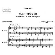 Poulenc Capriccio (set) for 2 Pianos, 4 Hands