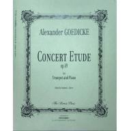 Alexandre Goedicke Concert Etude Op.49 for Trumpet and Piano