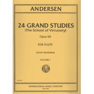 Andersen 24 Grand Studies Op.60 Vol.I for Flute
