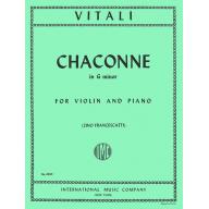 Vitali Chaconne in G Minor for Violin and Piano
