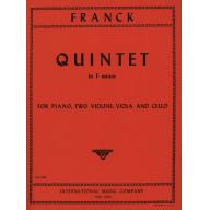 Franck Quintet in F minor for Piano, Two Violins, Viola and Cello