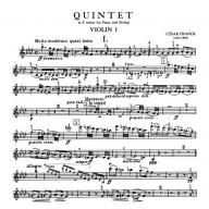 Franck Quintet in F minor for Piano, Two Violins, Viola and Cello