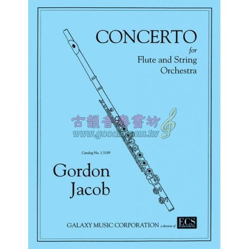 Gordon Jacob Concerto No. 1 for Flute and String Orchestra