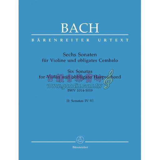 Bach Six Sonatas BWV 1017-1019 for Violin and obbligato Harpsichord