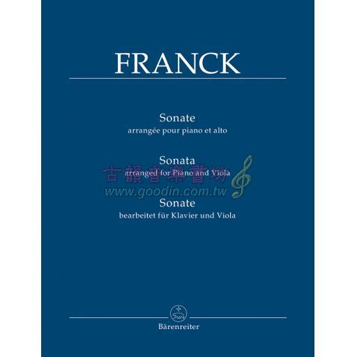 Franck Sonata (arranged for Piano and Viola)