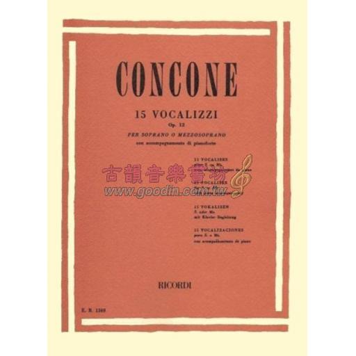 Concone 15 Vocalizzi, Op. 12