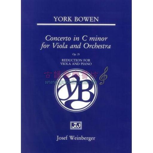 York Bowen Concerto in C Minor Op. 25 for Viola and Orchestra