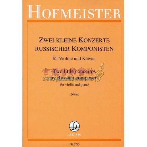 Komarowski Zwei kleine Konzerte russischer Komponisten for Violin and Piano