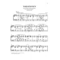 Brahms Schumann-Variationen Op. 9 for Piano Solo