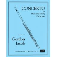 Gordon Jacob Concerto No. 1 for Flute and String Orchestra