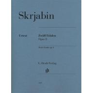 Scriabin Twelve Etudes Op. 8 for Piano Solo