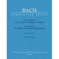 Bach Six Sonatas BWV 1017-1019 for Violin and obbligato Harpsichord