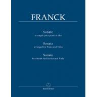 Franck Sonata arranged for Piano and Viola