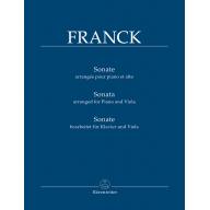 Franck Sonata (arranged for Piano and Viola)