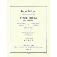 Jacques Delécluse Douze Etudes Pour Caisse-Claire
