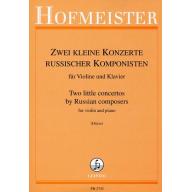 Komarowski Zwei kleine Konzerte russischer Komponisten for Violin and Piano