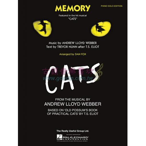 Memory (From Cats) for Piano Solo