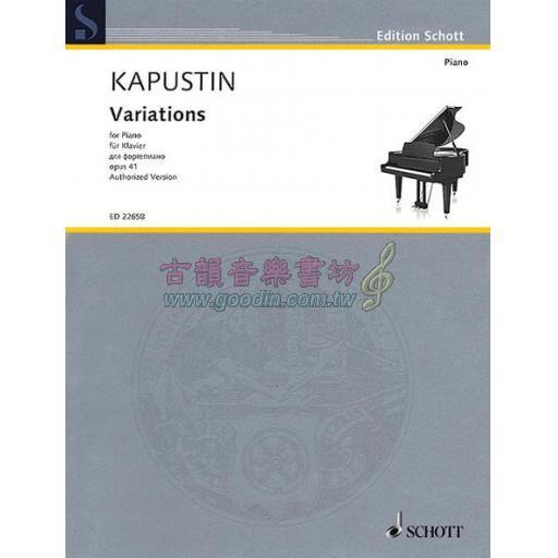 Kapustin Variations Op. 41 for Piano