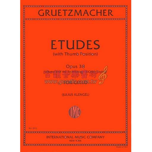 Gruetzmacher Etudes (with Thumb Position) Op. 38 for Cello