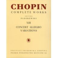 Chopin Complete Works XIII - Concert Allegro Variations