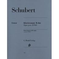 Schubert Sonata in B flat Major Op. post. D 960 fo...