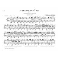 Brahms Hungarian Dances No. 1-21 for 1 Piano, 4 Hands
