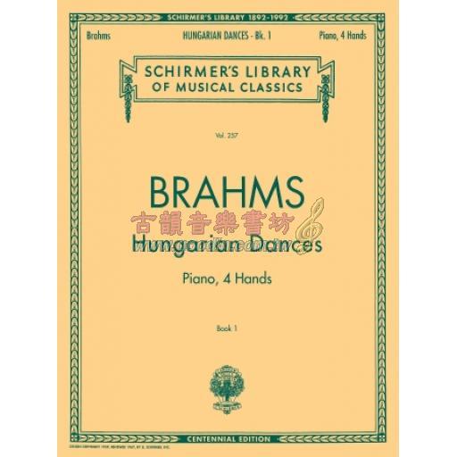 Brahms Hungarian Dances – Book I (1 Piano, 4 Hands)