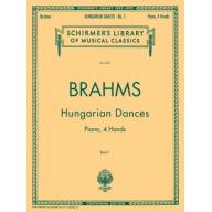 Brahms Hungarian Dances – Book I (1 Piano, 4 Hands)